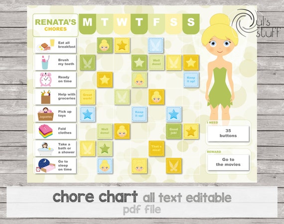 Ariel Reward Chart