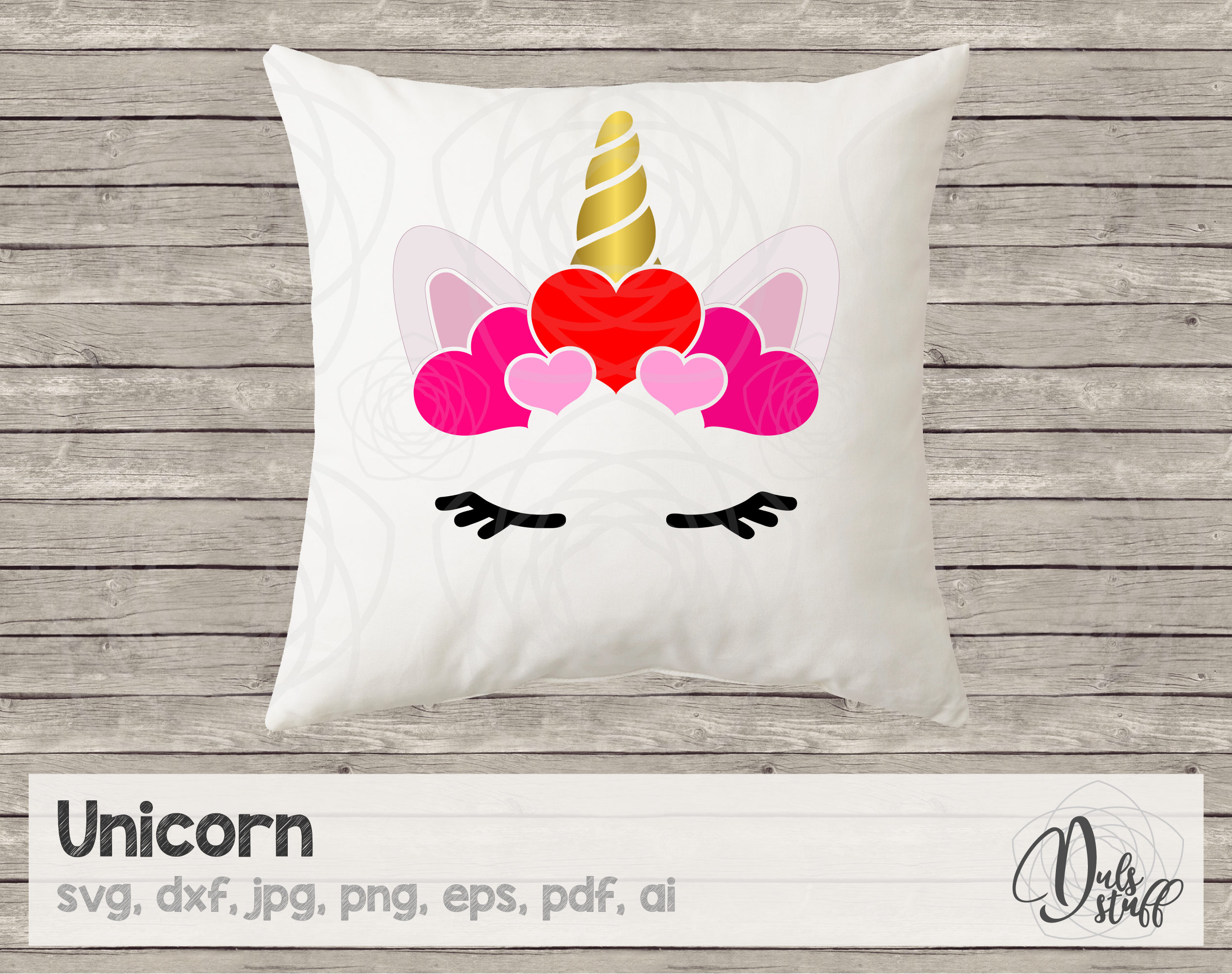 Unicorn With Hearts Svg Unicorn Svg Heart Svg Cricut Svg - Etsy