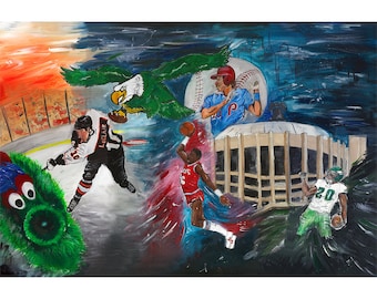 Philly Sports Mural - Print