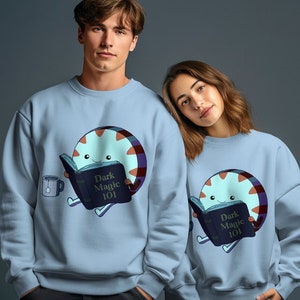 Sweat-shirt Adventure Time, Peppermint Butler lit un livre, Dark Magic 101, Personnage de bonbons mignon, Pull confortable, Dessin animé classique, Rare