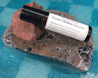 Crown Chakra Clearing & Balancing Roll-On 10mL - Essential oils - Natural - Aromatherapy - yoga - meditation - healing - free shipping