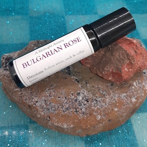 Bulgarian Rose Roll-on w/stainless steel roller ball 10 mL Rare - essential oil - otto - aromatherapy - aphrodisiac