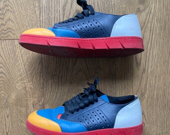 Loewe★素敵！Multi-Color Canvas Espadrille Hi-top Sneakers Loewe☆素敵！Multi-Color Canvas Espadrille Hi-top Sneakers