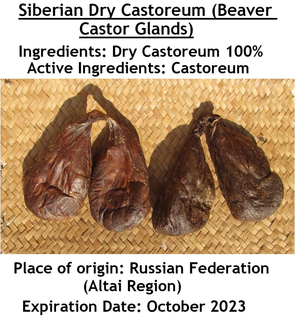 Siberian Dry Castoreum 1.417.05oz 40200 gms. Beaver Castor Etsy