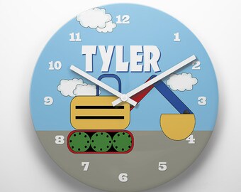 LAUNDRY ROOM WALL CLOCK GREEN DECOR GIFT PERSONALIZED CUSTOMIZE 10 INCH
