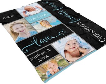 personalized blanket for grandma etsy