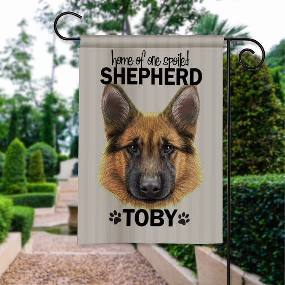 German Shepherd Dog Breed Personalized Garden Flag Yard Sign German Shepherd Dog Breed Personalized, Personalized Dog Garden Flags