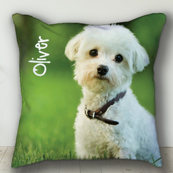Custom PERSONALIZED Pet Pillow Personalized Dog or Cat Photo Etsy