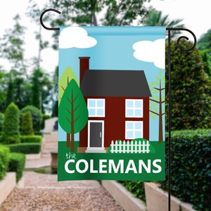 Details about / Damask D Initial Simply Beauty Monogram First Last Name Garden House Yard Flag
