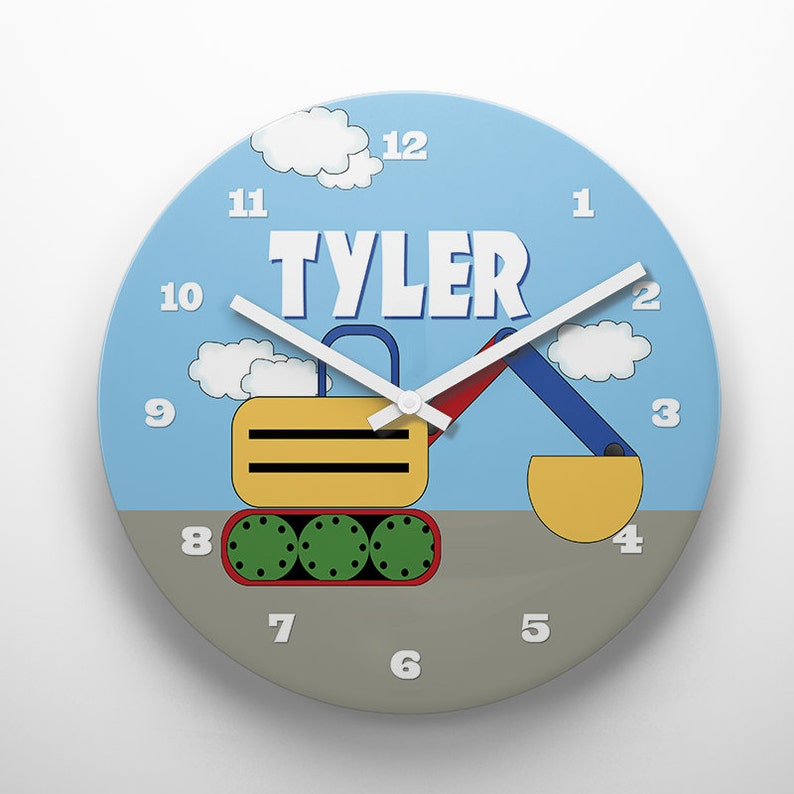 Custom PERSONALIZED Kids Wall Clock Room Decor Great Childrens Etsy