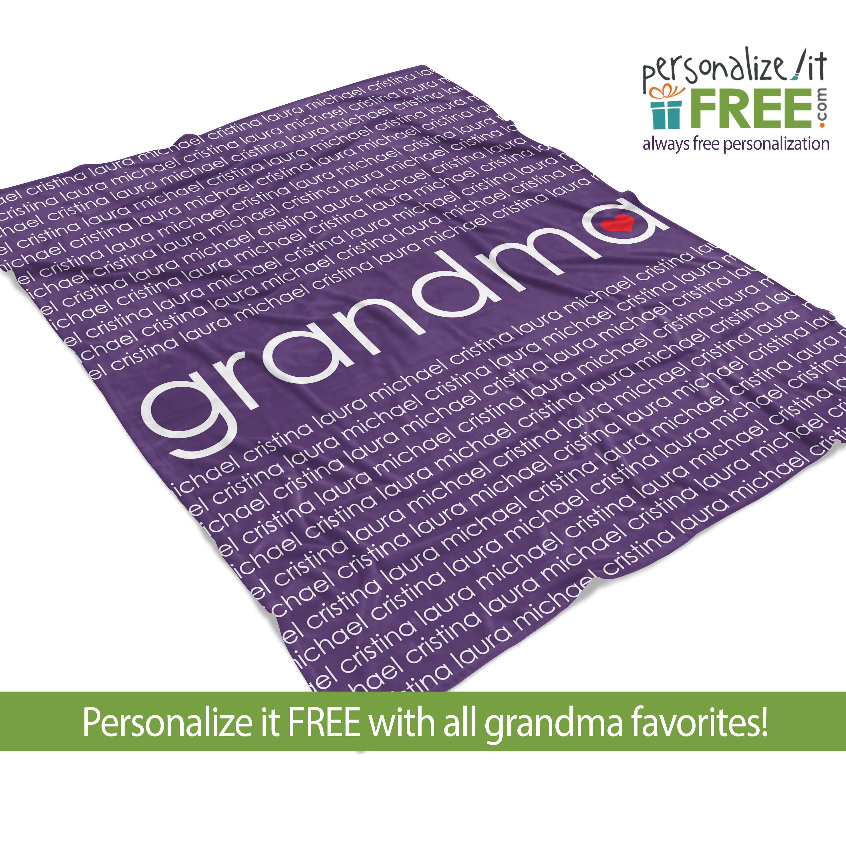 Personalized Keepsake Blanket Grandma Family Fleece Blanket Etsy
