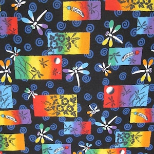 Tela de libélula de Robert Kaufman (por 1/2 yarda)