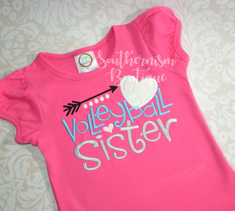 Volleyball Sister Shirt Volleyball Sister Volleyball Family Etsy