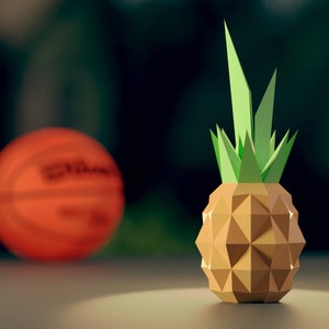 Pineapple Papercraft Template