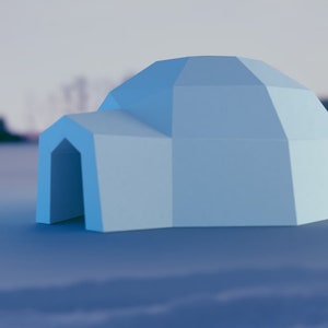 Igloo - Papercraft Pattern - Modello Origami fai da te - Modello PDF scaricabile
