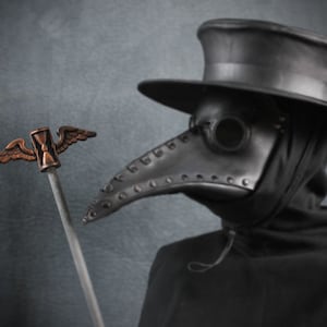 Printable Paper Model Of Plague Doctor Mask Folding Diy Template image 5