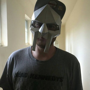 MF Doom Mask Printable Paper Model 3D Papercraft Model Download PDF Template DIY Decoration image 5