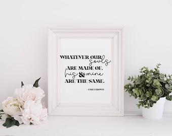 Emily Bronte Quote Printable