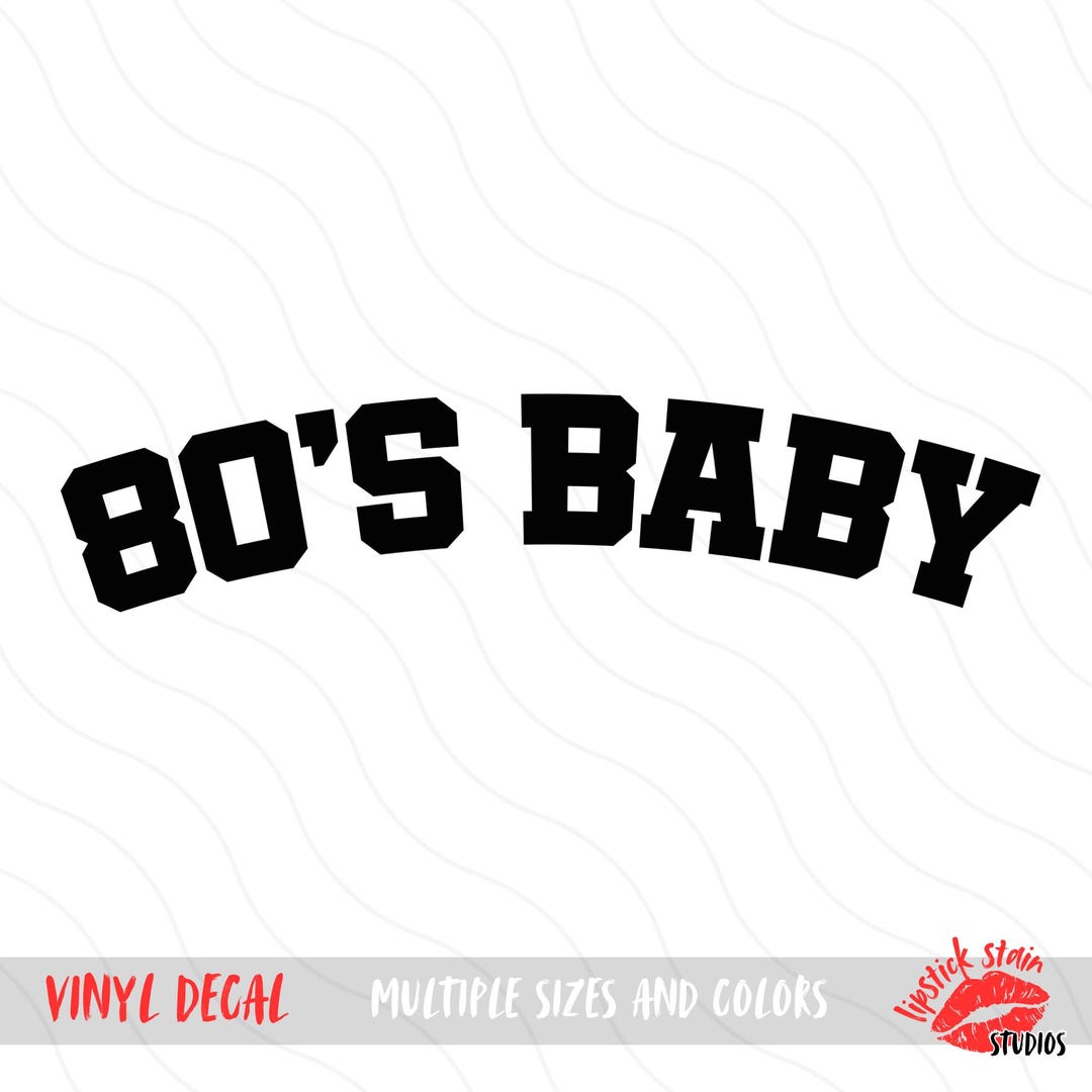 80's Baby Decal - Etsy