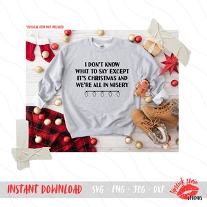 Det är jul och vi är alla i misär SVG