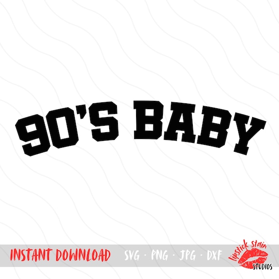 90's Baby SVG - Etsy