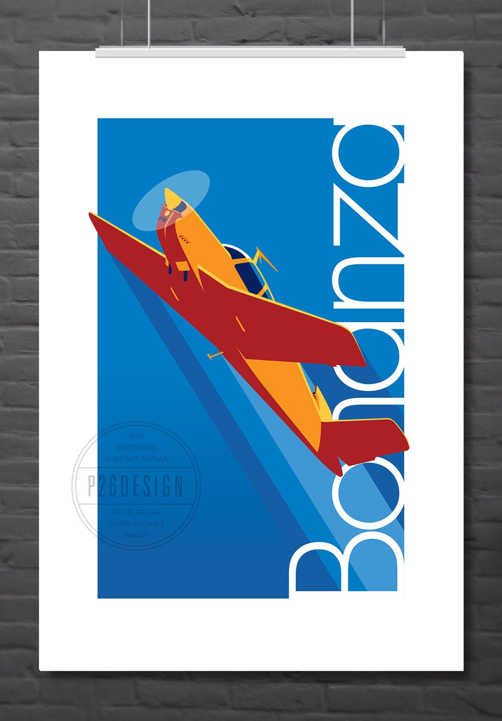 Beechcraft Bonanza (V-tail), downloadable artwork