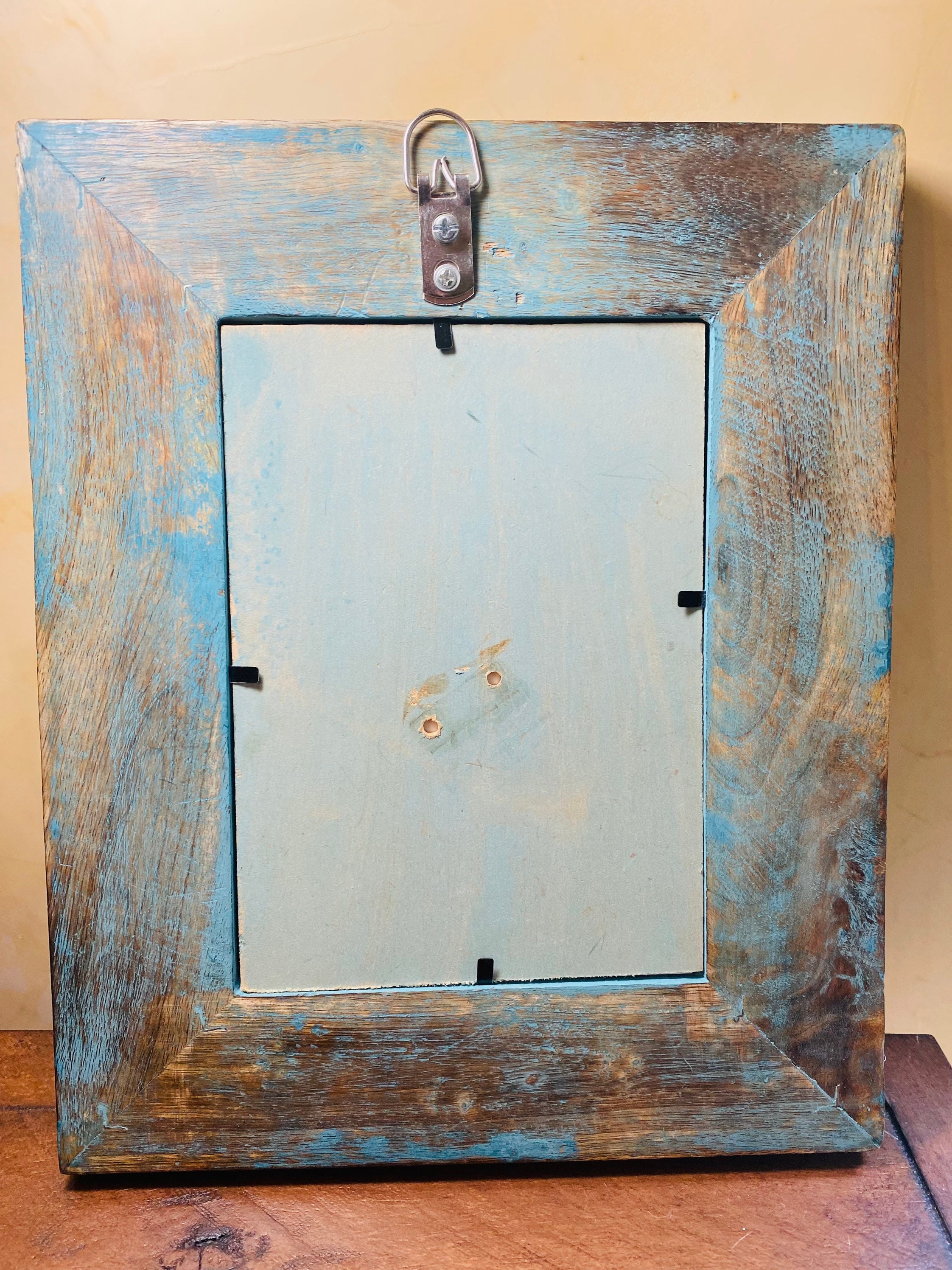 Rustikaler türkiser Vintage Schmuck gerahmt Weihnachtsbaum | Etsy