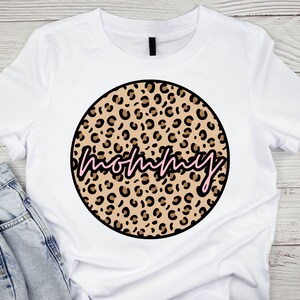 MOMMY Cheetah circle, Mommy, Mommy PNG, Mommy Sublimation, Mommy Sticker File