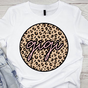 GiGi Cheetah circle, GiGi, GiGi PNG, GiGi Sublimation, GiGi Sticker File