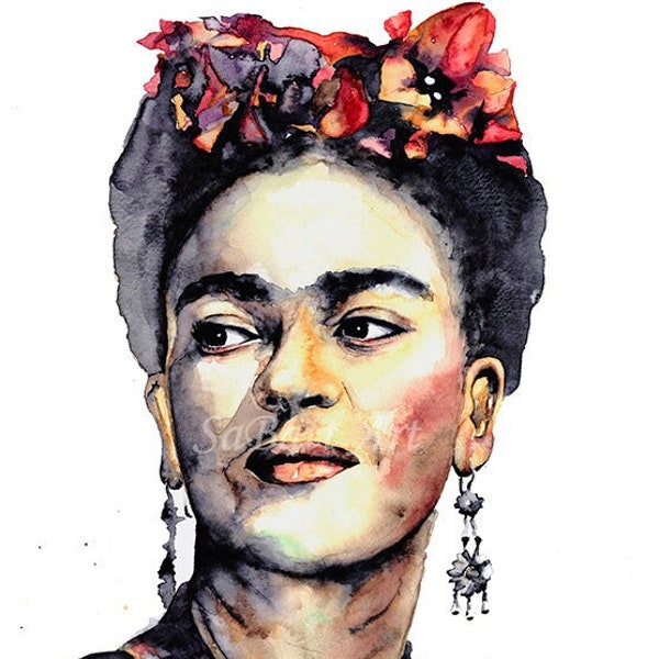 Frida Watercolor - Etsy
