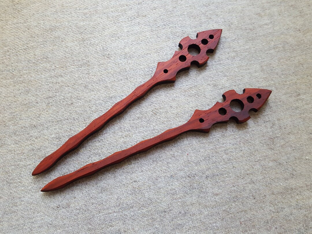 Wooden Hair Stick Pair Natural Hair Accessories Ecofriendly Etsy