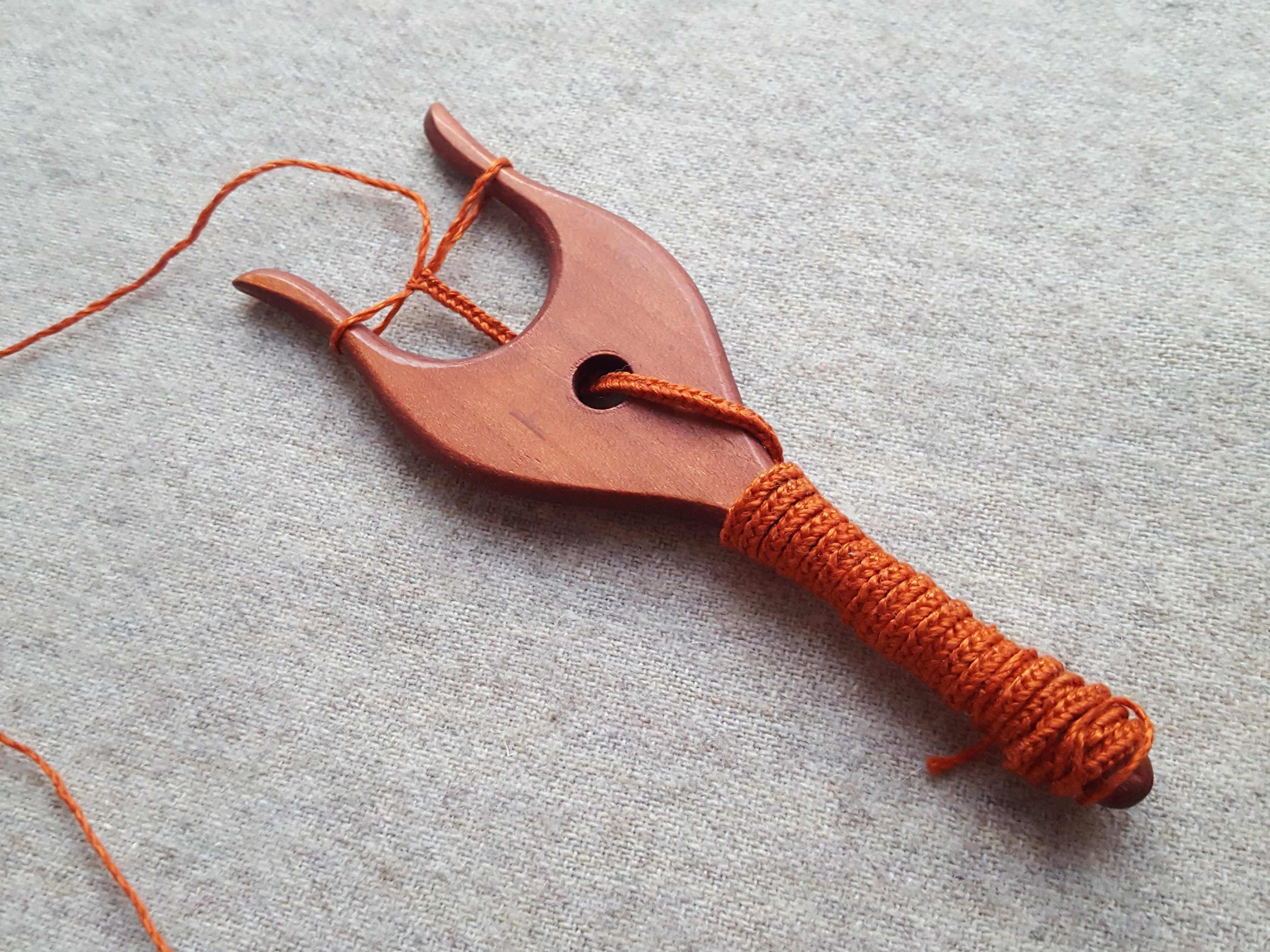 Braiding fork Lucet cord making tool wooden knitting fork Etsy