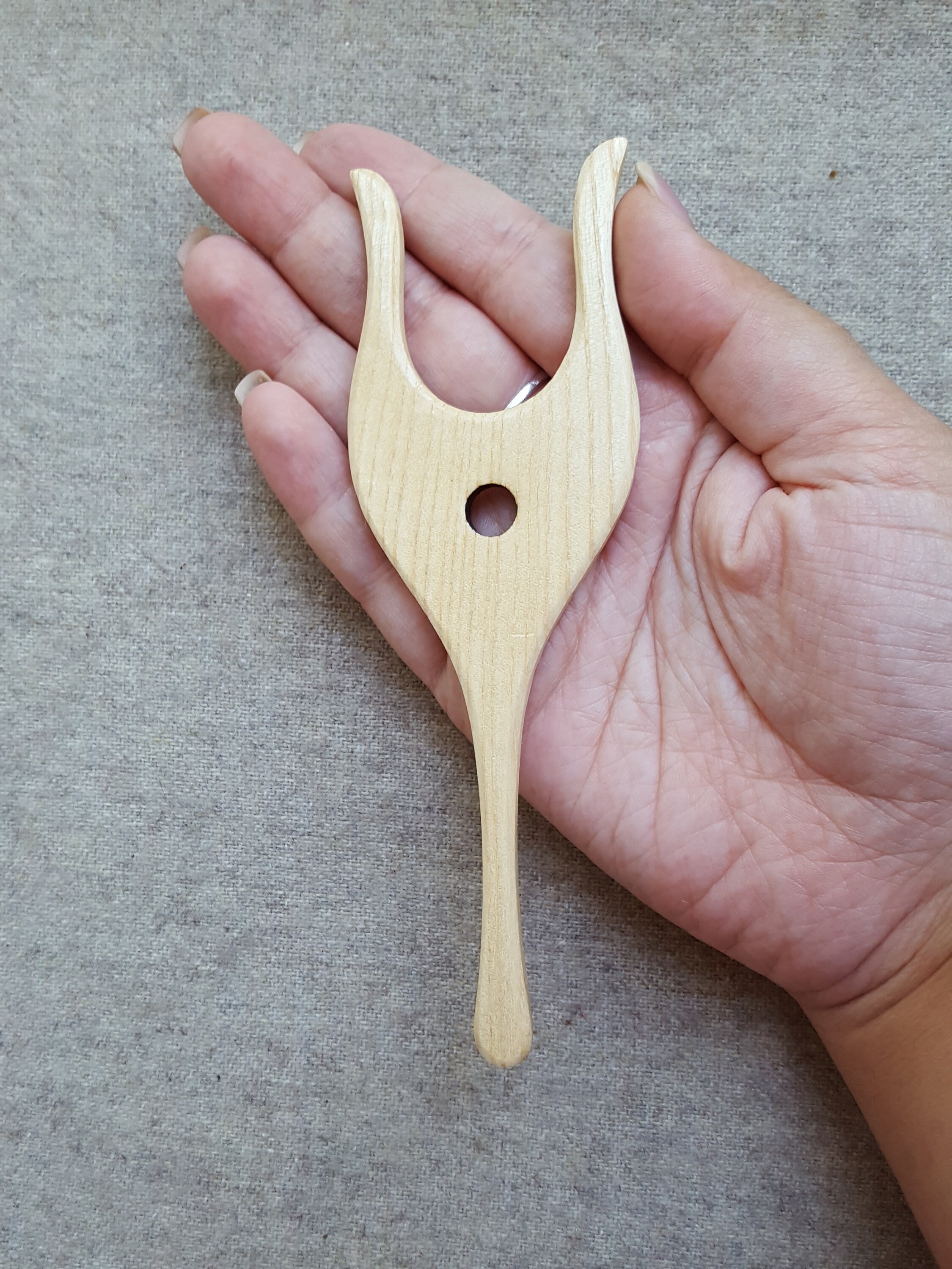 Braiding fork Lucet cord making tool wooden knitting fork Etsy