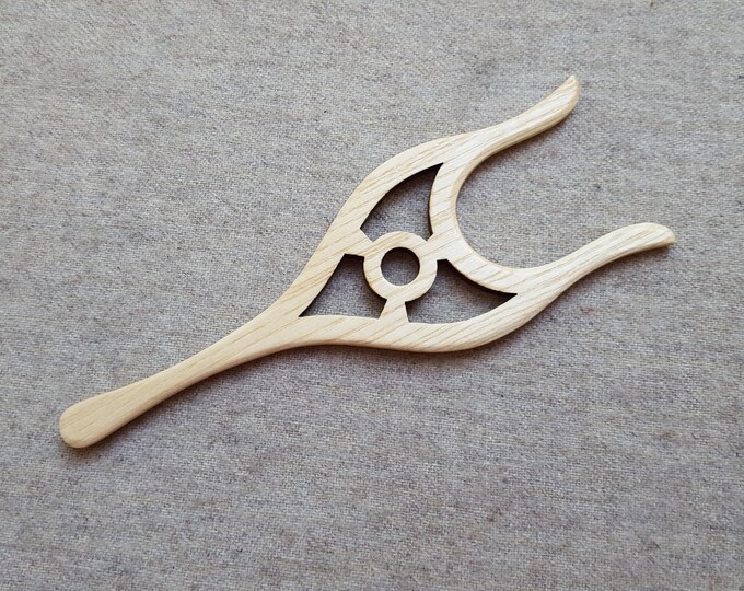 Braiding Fork Lucet, Cord Making Tool, Wooden Knitting Fork L Etsy