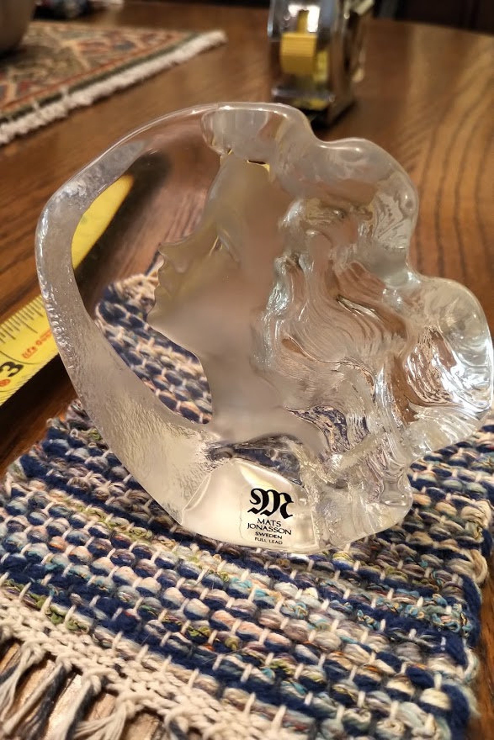 Mats Jonasson Glass Art Nouveau Girl Etsy España