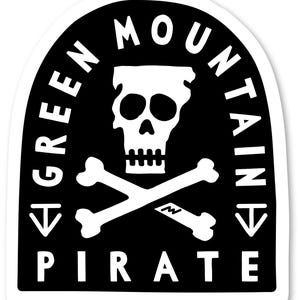 Green Mountain Pirate Sticker