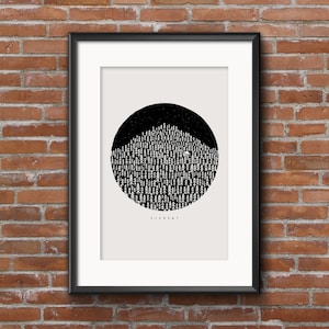 Born in the Woods of Vermont Print - 11&quot;x14&quot; - Screen Printed Wall Art