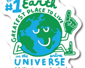Planet Earth Vinyl Sticker