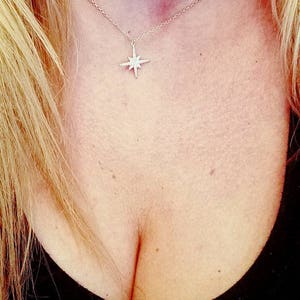 STAR Necklace, North star pendant, Celestial jewelry Valentines Gift