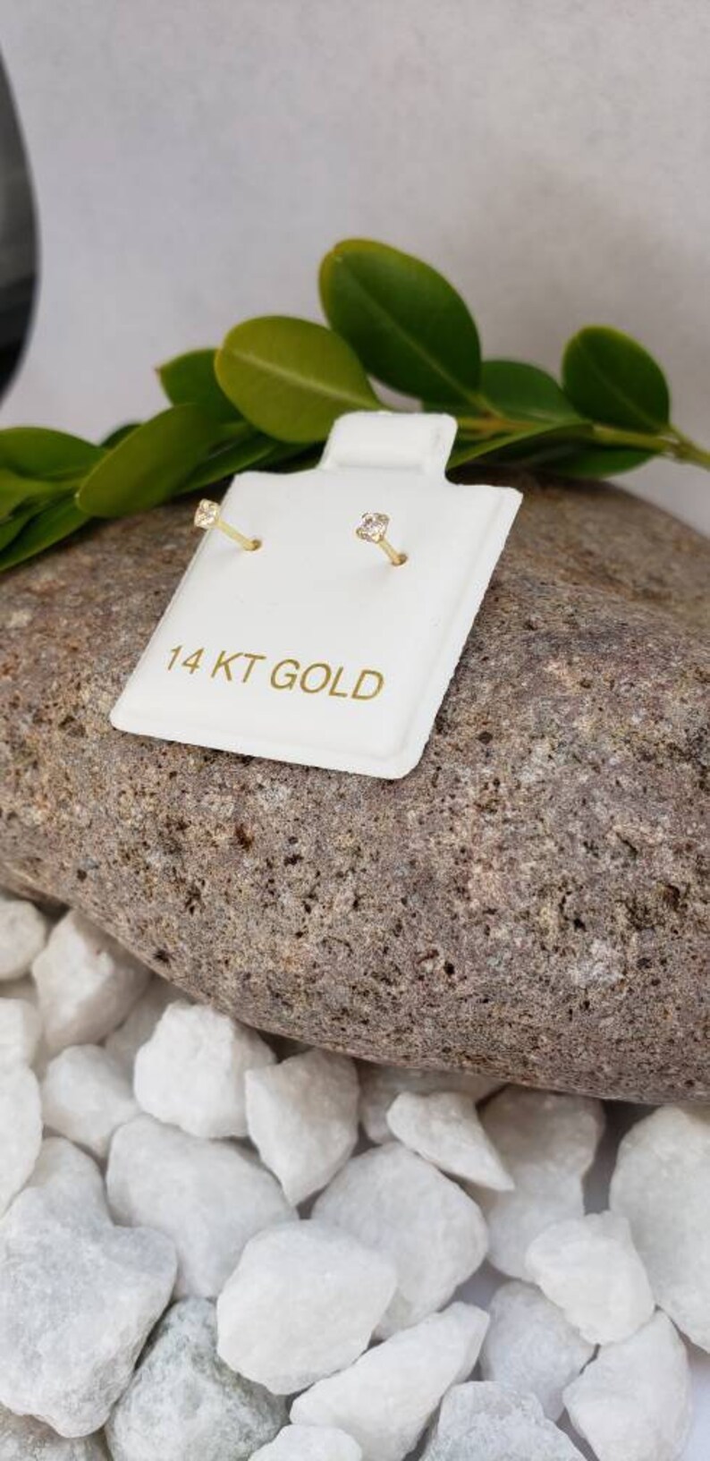 14k GOLD STUDS SCREW Back Tiny Safety Ball Backs Baby Earrings Etsy