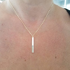Gold chain Drop necklace pendant, Gift for her