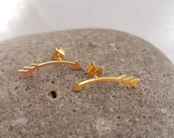 Arrow ear climbers, earrings ear crawlers, Gift for her, arrows earrings, minimalist jewelry Valentines Gift Mother's day gift