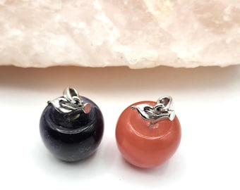 Teachers gift apple gemstone apple necklace