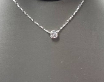 Single Stone Pendant - Etsy