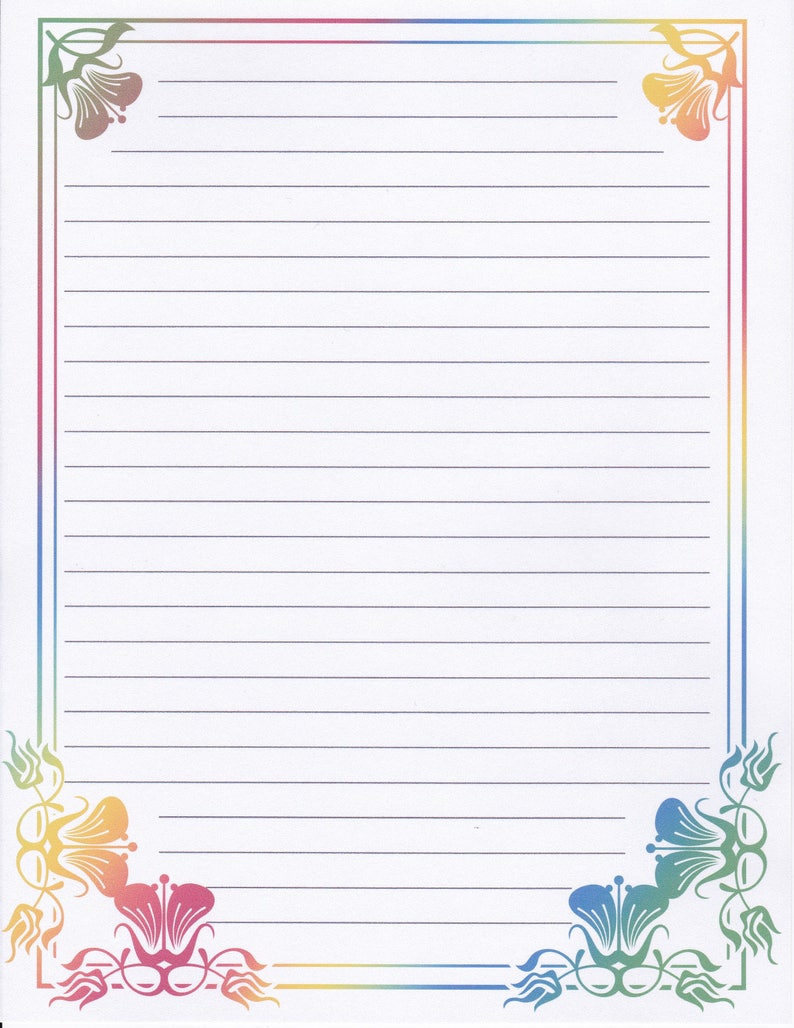 8 Best Printable Lined Stationery