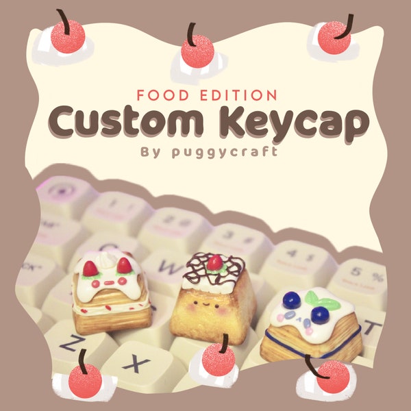 Custom Artisan Keycap Food Edition - Polymer Clay Keycap