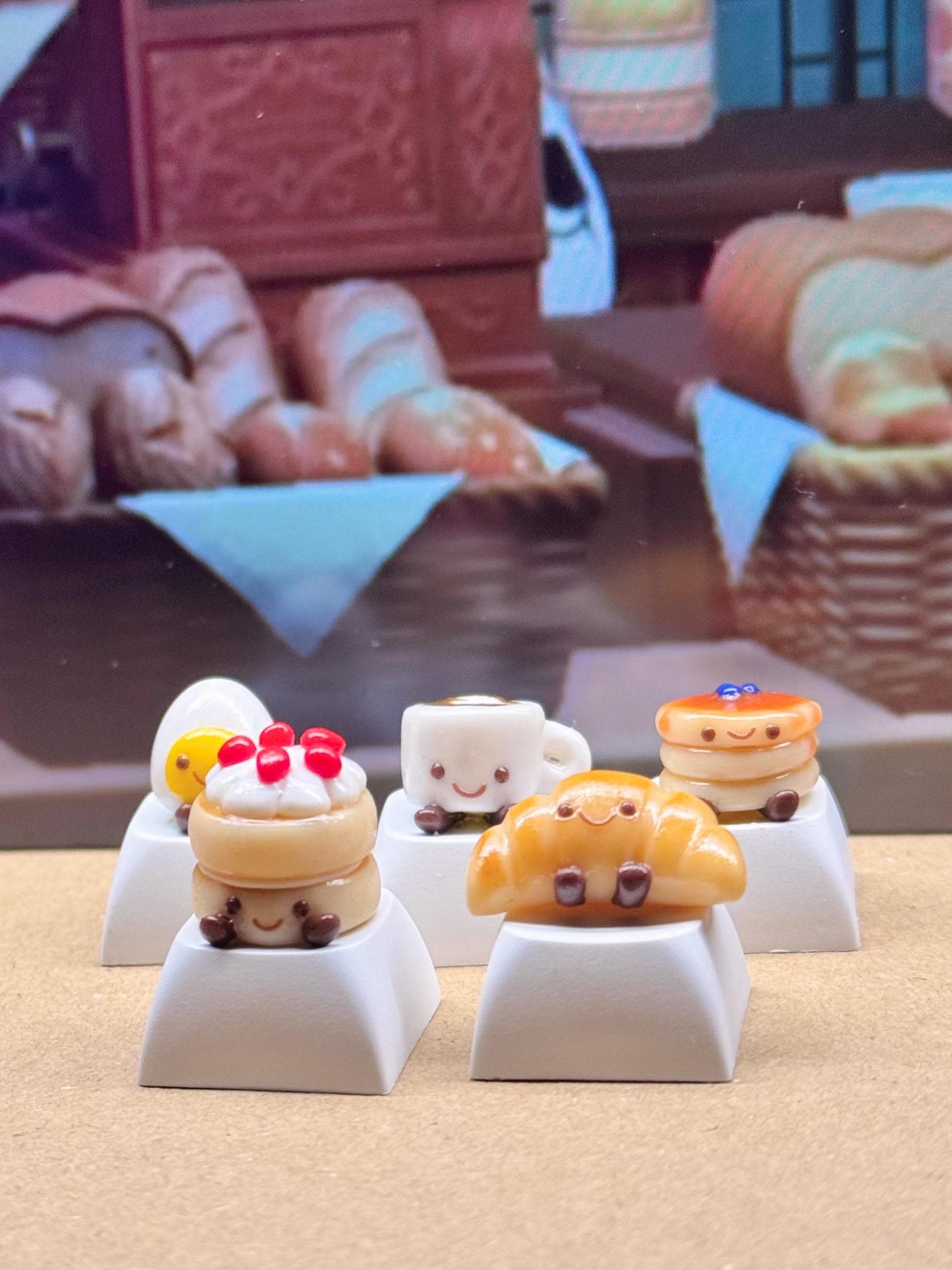 Jellycat keycaps - handmade clay keycaps