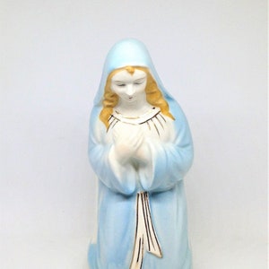 Vintage Madonna Planter, Mary Planter, Religious Planter, Religious Figurine, Japan Planter, Blessed Mother Decor, Vase