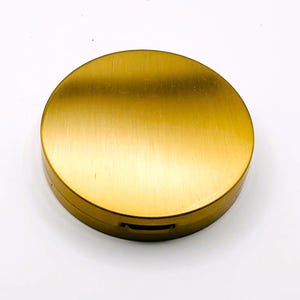 Vintage Compact, Gold Compact, Powder Compact, Purse Compact, Mirrored Compact, Round Gold Compact, Powder Puff Compact, Compact with Screen