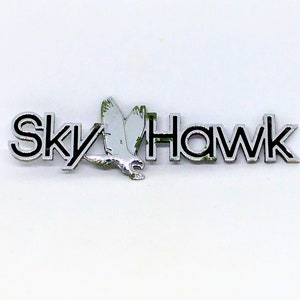 Vintage Buick Sky Hawk Car Emblem: Auto Advertisement, Car Part
